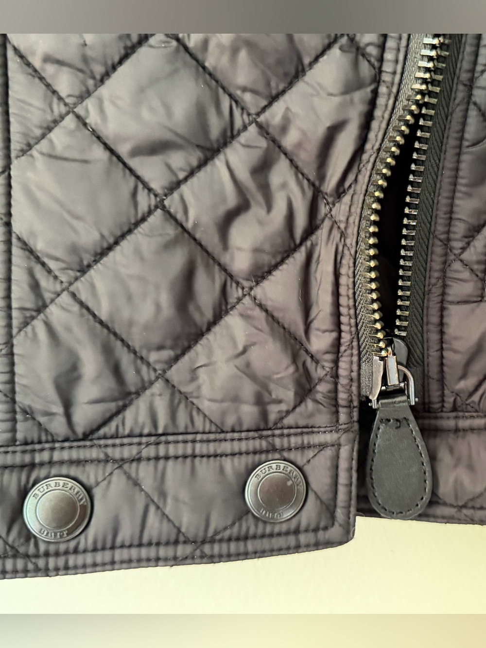 Burberry Quilted Bomber Moto Jacket | Size M - Picture 7 of 11